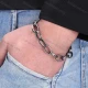 Wholesale Stainless Steel Carved Spring Buckle Bracelet GS0127# Silver Clothing Wholesale Market Liuhua