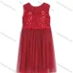 Wholesale Girls Sleeveless Zip Back Embroidery Beads Lace Flower Girl Dress Red Guangzhou Clothing Wholesale Market & Suppliers -LIUHUAMALL