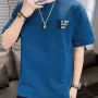 Wholesale Men's Casual 100% Cotton Letter Label Round Neck Short Sleeve Tee preview