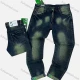 Wholesale Men's Casual Distressed Wash Button Closure Pockets Denim Jeans 2# Clothing Wholesale Market Liuhua