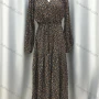 Wholesale Women's Casual Floral Print Wrap V Neck Drawstring Long Sleeve Maxi Dress preview