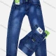 Wholesale Men's Casual Distressed Wash Button Closure Pockets Denim Jeans 7# Clothing Wholesale Market Liuhua