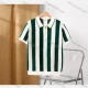 Wholesale Men's Casual Striped Colorblock Hollow Out Collared Quarter Zip Short Sleeve Henley Shirt E77051# Army Green Clothing Wholesale Market Liuhua