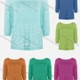 Wholesale Women's Cable Knit Crew Neck Long Sleeve Plain Sweater preview