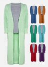 Wholesale Women's Casual Long Sleeve Dual Pockets Plain Cardigan - Liuhuamall