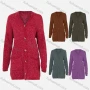 Wholesale Women's V-Neck Button Front Long Sleeve Sweater Knit Cardigan preview