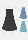 Wholesale Women's Causal Elastic Waist Plain Skirt - Liuhuamall