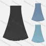 Wholesale Women's Causal Elastic Waist Plain Skirt preview