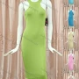 Wholesale Women's Casual Halter Sleeveless Bodycon Plain Dress preview