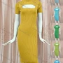 Wholesale Women's Casual Mock Neck Short Sleeve Cutout Plain Dress preview