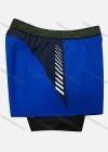 Wholesale Men's 2-in-1 Splicing Colorblock Quick Dry Breathable Mesh Sporty Shorts - Liuhuamall
