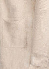Wholesale Women's Plain Rib-knit Long Sleeve Open Front Dual Pocket Cardigan - Liuhuamall