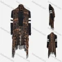 Wholesale Women's Geo Print Fringe Hem Asymmetrical Knit Cardigan preview
