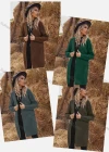 Wholesale Women's Plain Loose Fit Open Front Long Sleeve Mid Length Knited Cardigan - Liuhuamall
