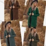 Wholesale Women's Plain Loose Fit Open Front Long Sleeve Mid Length Knited Cardigan preview