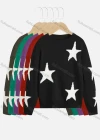 Wholesale Women's Cute Star Print Long Sleeve Pullover Sweater - Liuhuamall