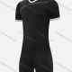 Wholesale Kids Sporty Football Soccer Training & Racing Tee & Shorts 2 Piece Set 22319# Black Clothing Wholesale Market Liuhua