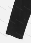 Wholesale Women's Casual Plain Elastic Waist Metal Chain Decor Ankle Length Wide Leg Jeans 9903# - Liuhuamall