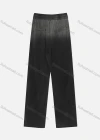 Wholesale Women's Casual Plain Elastic Waist Metal Chain Decor Ankle Length Wide Leg Jeans 9903# - Liuhuamall
