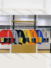 Wholesale Boys Round Neck Long Sleeves Vertical Letter Print Sweatshirt, LIUHUA CLOTHING WHOLESALE
