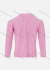Wholesale Girls Long Sleeve Mock Neck Button Front Sweater Cardigan - Liuhuamall