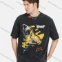 Wholesale Men's Loose Fit Round Neck Short Sleeve Graphic Letter Hip Hop T-shirt preview