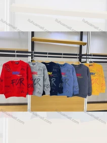 Wholesale Boys Long Sleeves Diverse Letters Print Graphic Sweatshirt, LIUHUA CLOTHING WHOLESALE