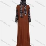 Wholesale Women's Muslim Islamic Modest Splicing Floral Print Prayer Floor Length Abaya Dress With Hijab 2 Pieces Set preview