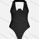 Wholesale Women's Sexy Plain Sleeveless Halter Bodysuit 2# Clothing Wholesale Market Liuhua