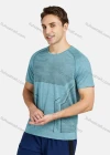 Wholesale Men's Athletic Short Sleeve Crew Neck Striped T-Shirt - Liuhuamall