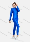 Wholesale Women's Sporty High Stretchy Mock Neck Zipper Jumpsuit - Liuhuamall