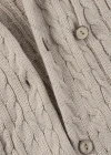 Wholesale Men's Casual Collared Double Breasted Plain Cable Knit Jackets - Liuhuamall