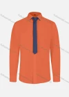 Wholesale Men's Business Plain Long Sleeve Shirt Woth Tie - Liuhuamall