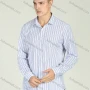 Wholesale Men's Business Long Sleeve Button Down Striped Shirt preview