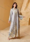Wholesale Luxury Beaded & Pearl Embroidered Muslim Abaya, Dubai Style Flare Sleeve Modest Maxi Kaftan for Eid Ramadan - Liuhuamall