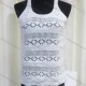 Wholesale Women's Casual Round Neck Sleeveless Mesh Plain Knit Vest White Clothing Wholesale Market Liuhua