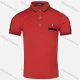 Wholesale Boys Casual Letter Chevron Print Striped Trim Short Sleeve Polo Shirt Red Clothing Wholesale Market Liuhua
