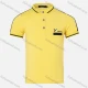 Wholesale Boys Casual Letter Chevron Print Striped Trim Short Sleeve Polo Shirt Yellow Clothing Wholesale Market Liuhua