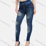 Wholesale Women's Casual High Waist Skinny Fit Ripped Distressed Jeans 7017# preview