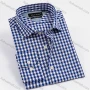 Wholesale Men's Collared Long Sleeve Button Down Gingham Casual Shirt preview