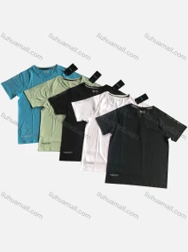 Wholesale  Men's Quick Dry Workout Letters Running Solid Athletic T-Shirt, LIUHUA CLOTHING WHOLESALE