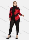 Wholesale Women's Long Sleeve Striped Print Knit Oversized Cardigan - Liuhuamall