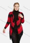Wholesale Women's Long Sleeve Striped Print Knit Oversized Cardigan - Liuhuamall
