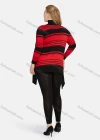 Wholesale Women's Long Sleeve Striped Print Knit Oversized Cardigan - Liuhuamall