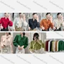 Wholesale Women's Casual Plain Tie Neck Long Sleeve 3D Flower Silk Blouse 295# preview