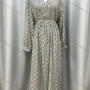 Wholesale Women Casual Floral Print V-Neck Wrap Ruffle Hem Long Sleeve Maxi Dress preview