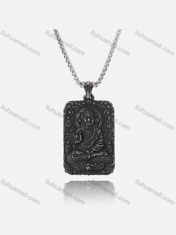 Wholesale Stainless Steel Buddha Pendant Chain SP0548D#