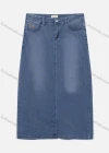 Wholesale Women's Casual Button Pockets Wash Denim Skirt - Liuhuamall