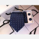 Men's Fashion Plaid Tie & Pocket Square & Cufflinks Sets Navy Clothing Wholesale Market -LIUHUA
