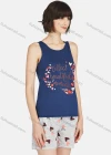 Wholesale Women's Letter Heart Print Round Neck Tank Tops & Shorts 2 Piece Lounge Pajamas Set A18# - Liuhuamall